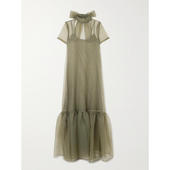 女士 荷叶边欧根纱长款 SS26 Calluna 连衣裙 礼服 Staud