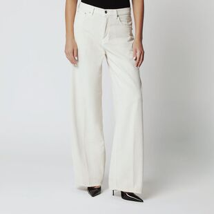 Haikure 女士 FW26 长裤 OFFWHITE BETHANY 灯芯绒裤子