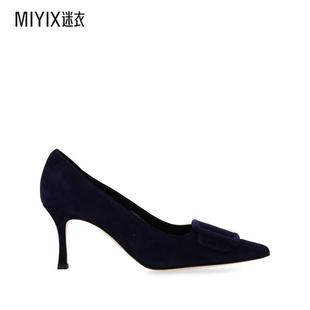 迷衣時尚 Manolo 女款 跟藍(lán)色高跟鞋 Blahnik 鞋