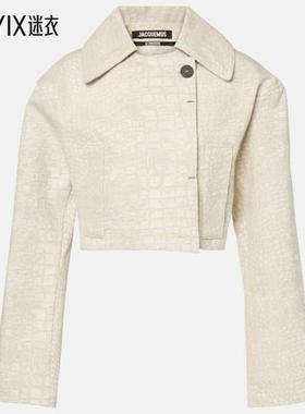Jacquemus 女款Marino De-Nîmes 鳄鱼纹牛仔布夹克 迷衣时尚