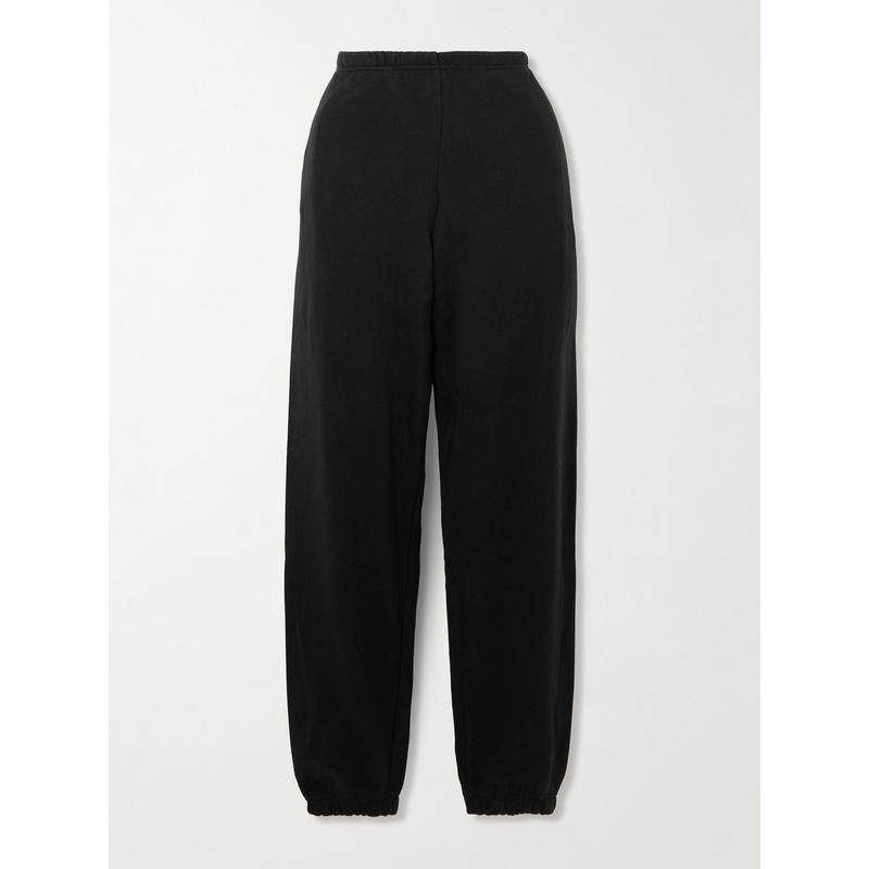 SKIMS 女士 CO 睡衣 Onyx 棉混纺抓绒长运动裤