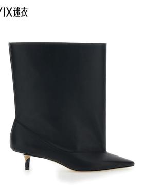 [秋冬新品]Jacquemus 女款'Les Bottes Tourni' 黑色尖头低帮超细