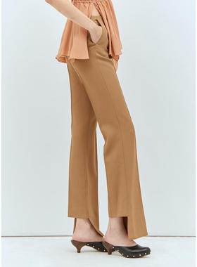 Chloé 女士 SS25 长裤 Boken-Heel 修身裤