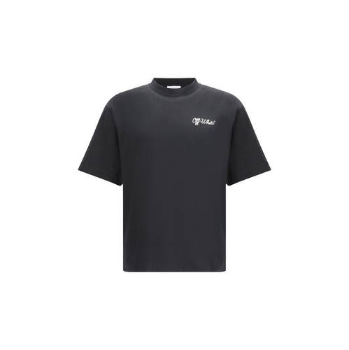 Off-White 男士 SS26 T恤 黑色 Script Skate T 恤