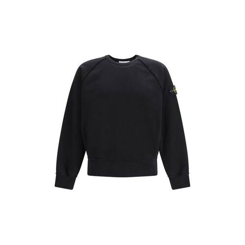 Stone Island 石头岛 男士 卫衣 Stone Island 徽标贴饰圆领毛衣