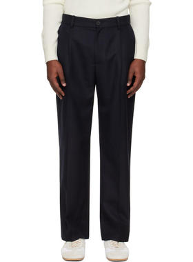 Studio Nicholson 男士 SS26 西装裤 海军蓝 Selby 长裤