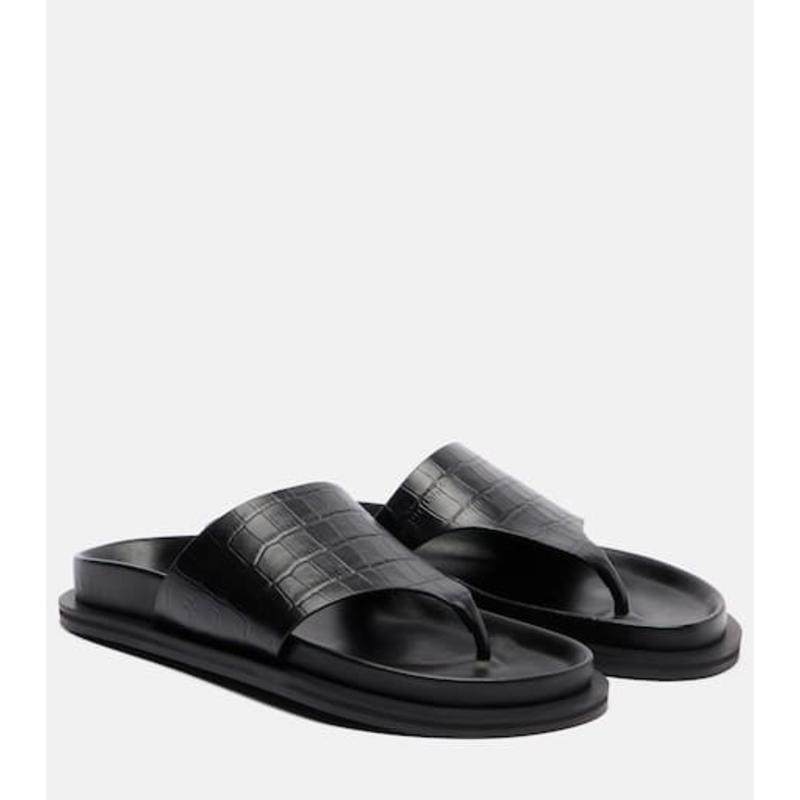 A EMERY 女士 凉拖 Imara 鳄鱼纹皮质人字拖,女鞋,一字拖,淘宝优惠券,粉丝福利购,淘宝优惠卷