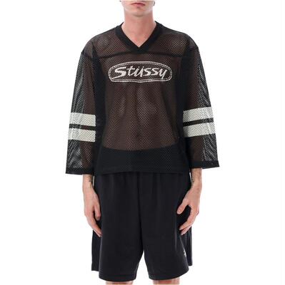 Stüssy 斯图西 男士 SS26 T恤 Stüssy 网纱带Logo
