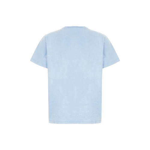 Ganni 甘尼 女士 FW26 T恤 浅蓝棉质