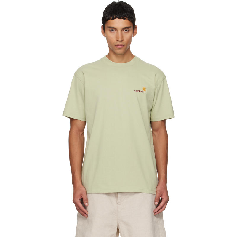 Carhartt WIP 男士 T恤 绿色 American Script T 恤
