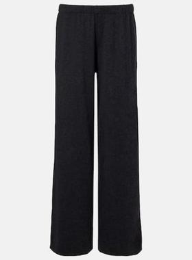 LISA YANG 女士 运动长裤 Aina 棉质羊绒阔腿裤