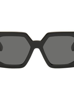 VERSACE范思哲 女士 太阳镜 黑色 Medusa Biggie Maxi 太阳镜