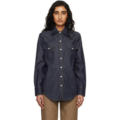 A.P.C. 女士 衬衫 海军蓝 Western 牛仔