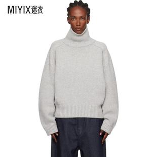 LE17SEPTEMBRE 女款灰色 Raglan Wool 高领毛衣 迷衣时尚