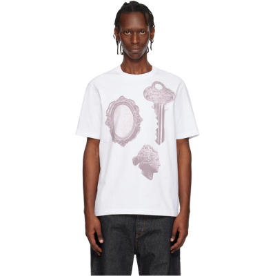 Maison Kitsuné 男士 T恤 白色 Parisian Objects Comfort