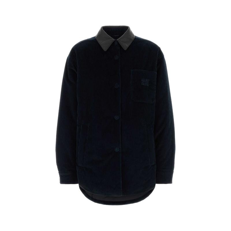 Miu Miu 女士 FW25 夹克 燈芯絨羽絨服