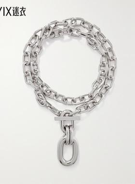 【秋冬新品】Rabanne 女款T字扣吊饰链式项链 迷衣时尚