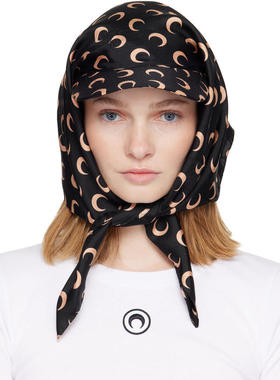 Marine Serre 女士 棒球帽 黑色  粉色 Moon Silk Veiled 棒球帽