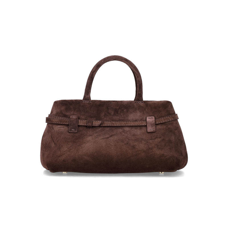 Manu Atelier 女士 SS26 包袋 Le Cambon 25 棕色绒面革包包
