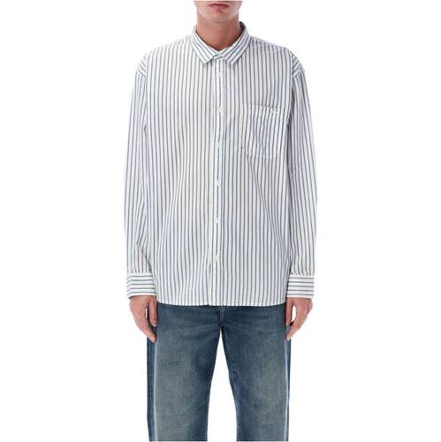 Vans 范斯 男士 SS26 衬衫 Vans 苔藓纹多比条纹