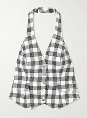 Cara Cara 女士 春夏新品 背心 Prescott 方格棉布棉混纺上衣