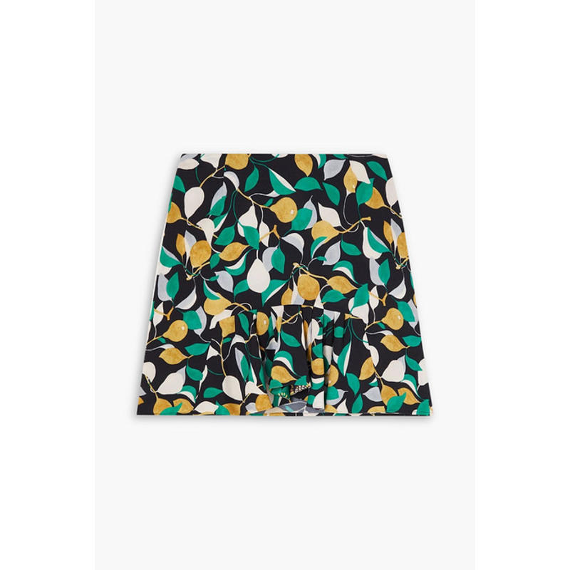 La DoubleJ 女士 迷你裙 Drifter 荷叶边印花弹力绉迷你半身裙