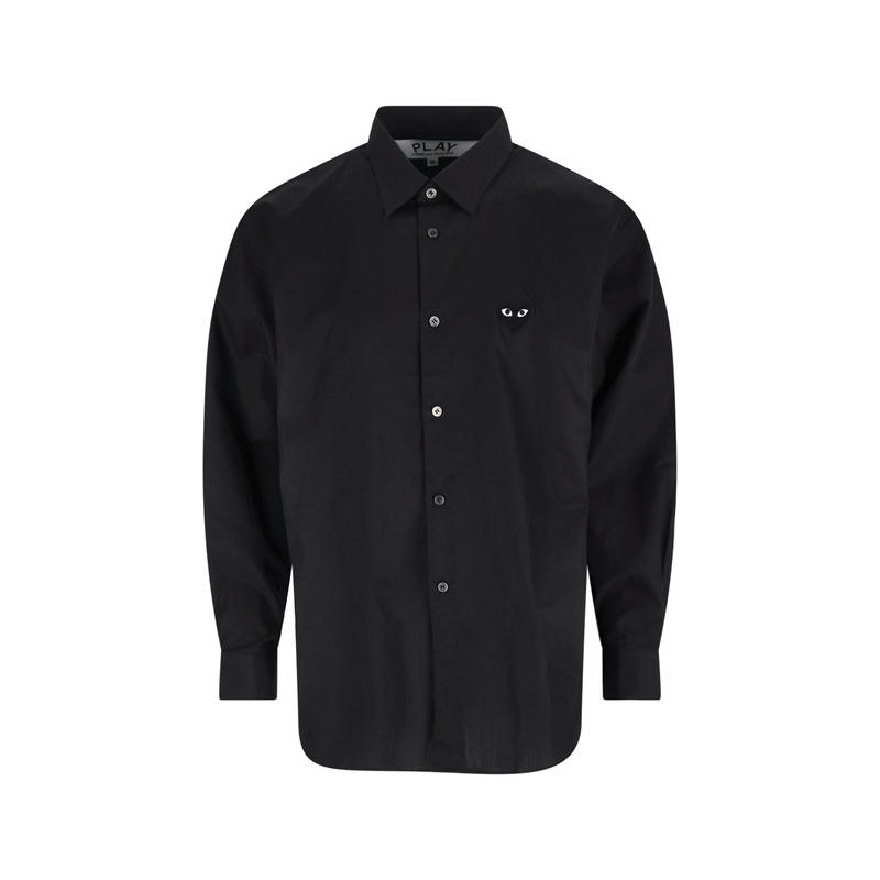 Comme Des Garcons Play 中性（成人） FW25 衬衫 黑色衬衫