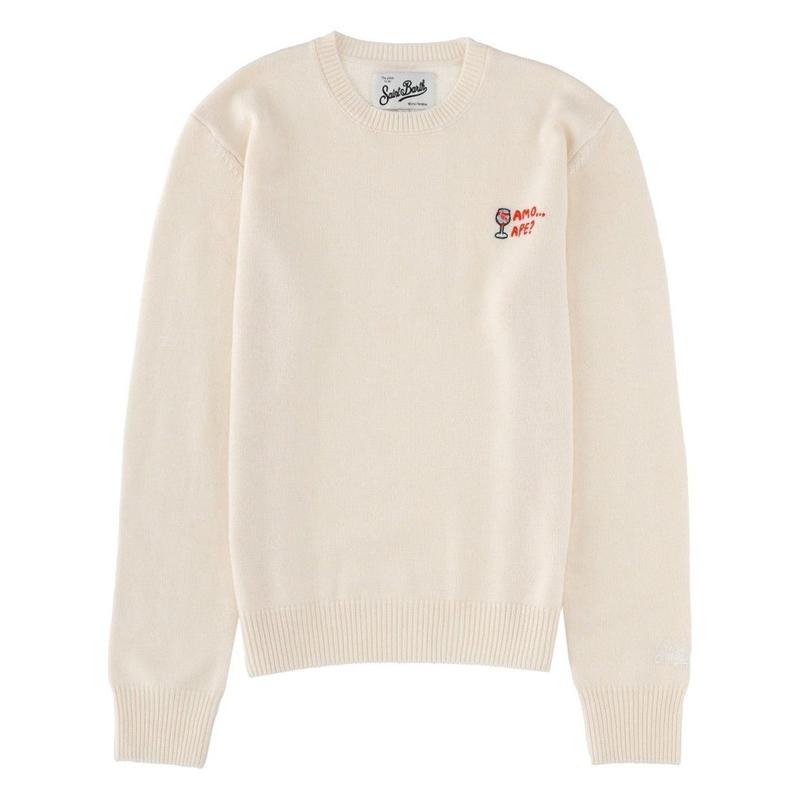 MC2 Saint Barth 女士 FW25 毛衣 Mc2 聖巴特島新女王刺繡套頭衫