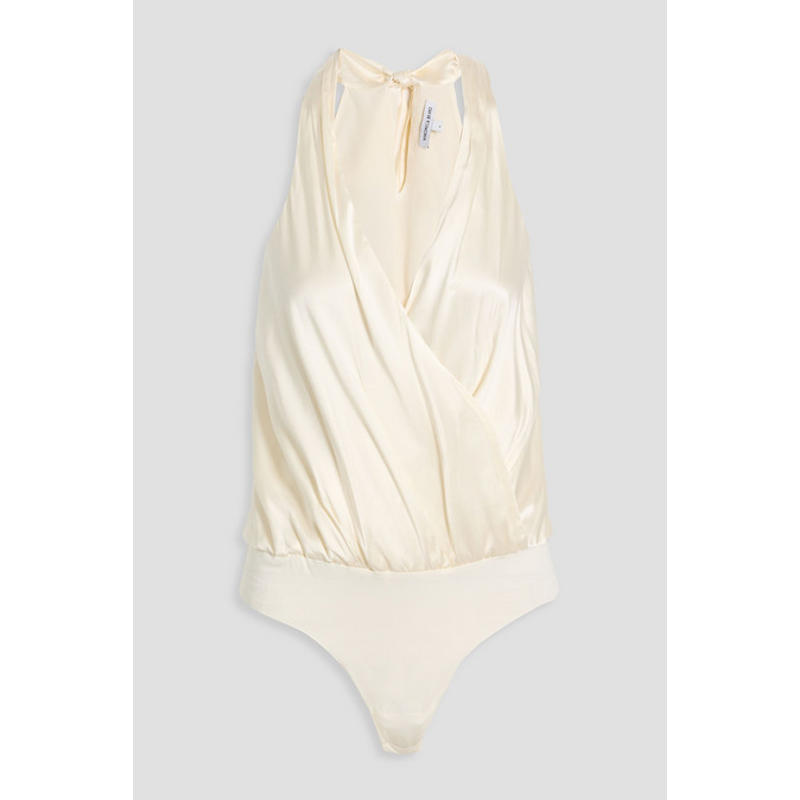 Veronica Beard 女士 连体衣 Fernanda 裹式真丝混纺缎面连体衣