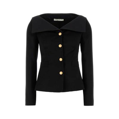 Alessandra Rich 亚历山德拉.瑞秋 女士 SS25 外套 黑色羊毛西装