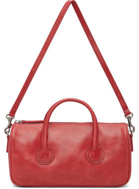 MARGESHERWOOD 女士 单肩包 红色小号 Zipper 单肩包