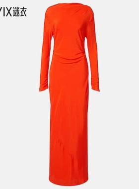 Sir 女款Fresca 真丝双绉长款连衣裙 迷衣时尚