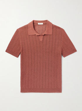 MILES LEON 男士 FW25 衬衫 Fabien 亚麻棉混纺Polo衫