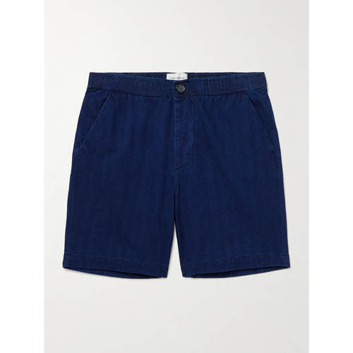 Oliver Spencer 男士 FW25 短裤 Osborne 直筒人字纹棉质短裤