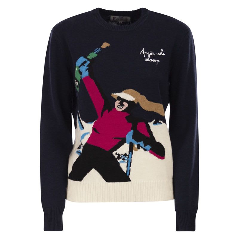 MC2 Saint Barth 女士 毛衣 Mc2 聖巴特島新款女王提花套頭衫