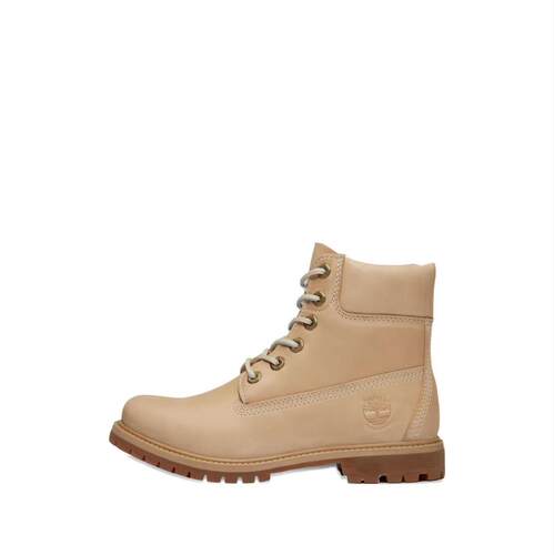 Timberland 添柏岚 女士 FW25 靴子 浅褐色皮质橡胶
