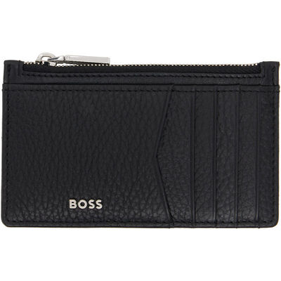Boss 博斯 男士 卡包 BOSS 黑色 Logo Hardware