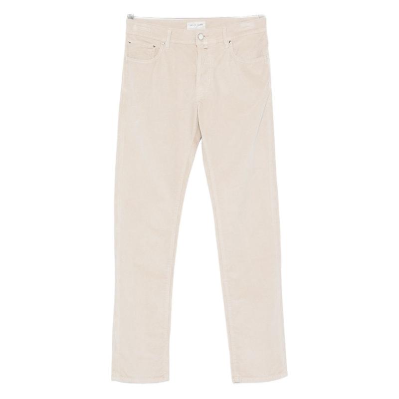 Jacob Cohen 男士 FW25 牛仔长裤 奶油色牛仔裤