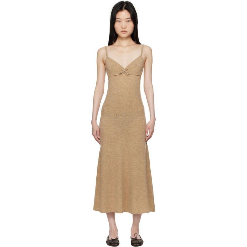THE GARMENT 女士 中长连衣裙 驼色 Como Bra 连衣裙