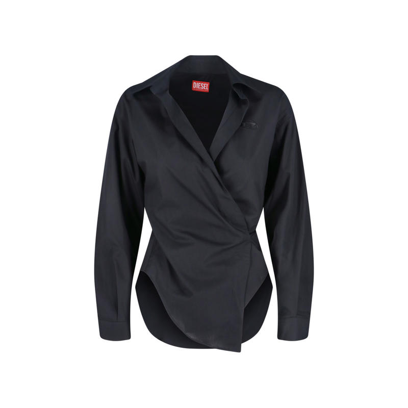 Diesel 女士 SS26 衬衫 黑色衬衫