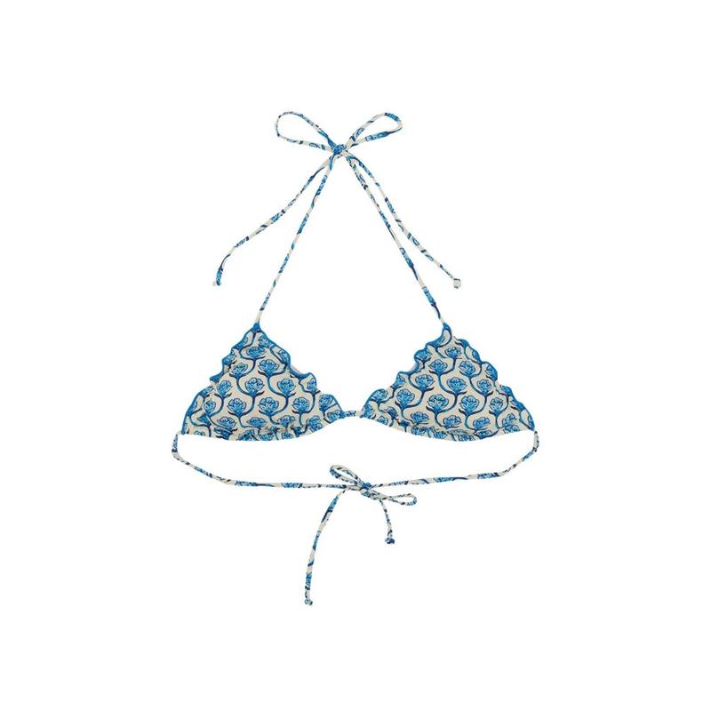 MC2 Saint Barth 女士 SS25 比基尼 花卉印花射手座經典三角上衣