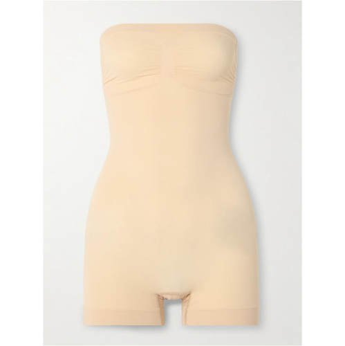 SKIMS 女士 SS25 连体衣 Sculpt Shortie 无缝抹胸沙色