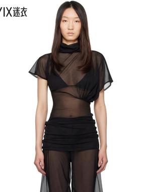 Rick Owens瑞克欧文斯 女款黑色 Hollywood Lilith 上装 迷衣时尚