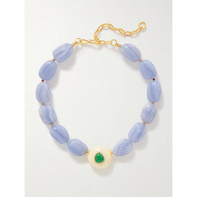 Lizzie Fortunato 女士 项链/吊坠 Andalusia 镀金多宝石项链