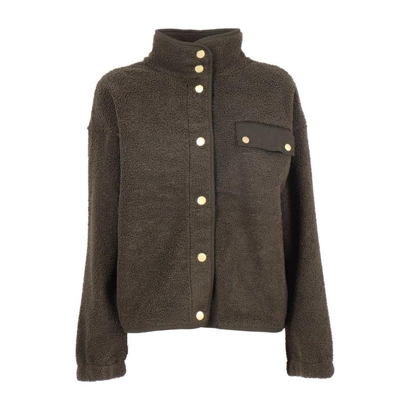 Barbour 女士 FW25 夹克 巴伯高領泰迪熊夾克