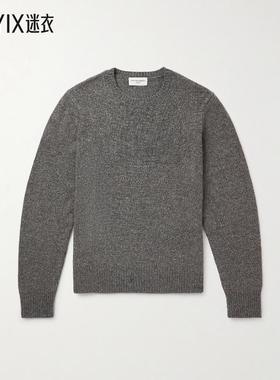 [秋冬新品]Officine Generale 男款灰色羊毛羊绒混纺毛衣 迷衣时