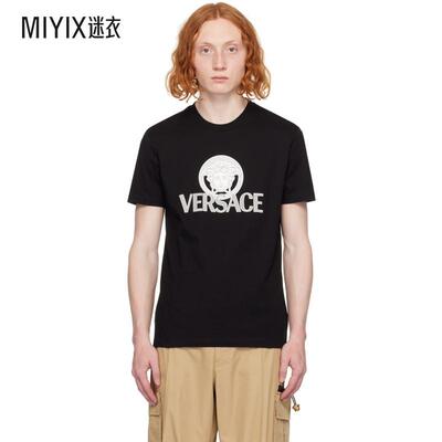 【春夏新品】Versace范思哲 男士Medusa Head印花T恤 迷衣时尚