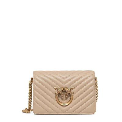Pinko 品高 女士 SS25 斜挎包 Pinko Love Click 链条迷你