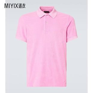 Ford汤姆 男款 Tom 福特 棉混纺厚绒布Polo衫 迷衣时尚