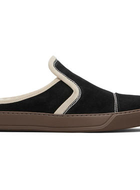 Lanvin 男士 运动鞋 黑色 DBB1 Suede Mule 运动鞋